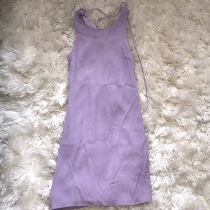 Purple mini dress